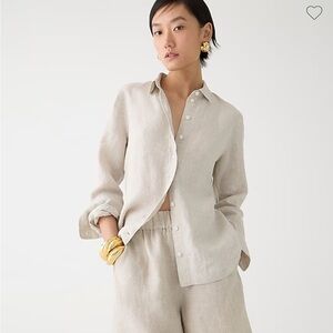 J Crew Slim-fit Baird McNutt Irish linen shirt